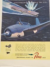 1943 Pesco Aircraft Hydraulics Fortune WW2 Print Ad planes Fighter Pilot Pacific picture