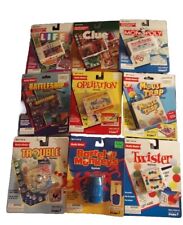 Large Lot of 10 Vintage Mini Games and Keychains 1990's Life, Clue, Trouble, NOC picture