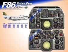 F86 SABRE DOG D,K COCKPIT instrument panel CDkit picture