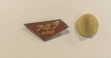 Boeing 747-400 Tail fin Lapel Pin - Airlines Enamel 3/4” picture