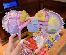 Authentic Disney Parks 2024 Tangled Rapunzel Princess Mickey Minnie Ear Headband picture