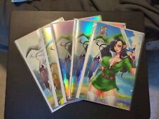 Valkyrie Saviors Key of Storms Elf Ivy Limited  Lot Of 5 Trade Foil Lava Foil  picture