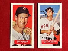TED WILLIAMS & CARL YASTRZEMSKI BASEBALL CARDS-RED SOX-RARE UK ISSUE-NRMNT-MINT picture