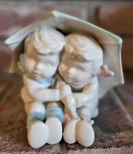 Vintage | Porcelain | Boy & Girl Under Umbrella | Figurine  picture