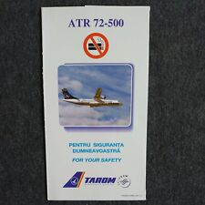 Tarom ATR 72-500 2034/4 Safety Card picture