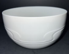 Rosenthal Asymmetria White Round Large Salad Serving Bowl Raised Swirl 6 3/4 In picture