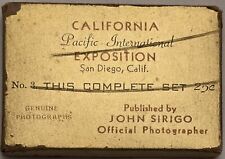 Set Of 20 1935 California Pacific Exposition Miniature Postcards Excellent Cond. picture
