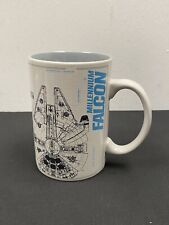 Disneyland Paris Exclusive Millennium Falcon & YT-1300 Blueprint Sketch Mug Cup picture