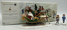 Department 56 Season's Bay A Sleigh Ride with Santa #56.53603 Vintage 2000 picture
