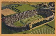Postcard Airplane View Harvard Stadium Cambridge MA 1946 picture