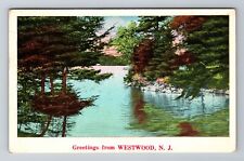 Westwood NJ-New Jersey, General Greetings, c1937 Vintage Souvenir Postcard picture