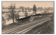 RPPC Railroad Depot Lumber Yard Portsmouth PORTLAND OR Real Photo Postcard picture