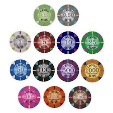 Bulk 600 Casino Elite Clay Poker Chips - 14 Gram - Pick Your Denominations picture