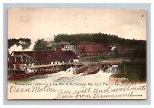 Postcard Eau Claire Wisconsin Northwestern Lumber Co Saw Mill Mc Donough Mfg picture
