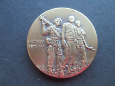 U S ARMY CHALLENGE COIN.  VIETNAM VETERAN. 1st SGT. 1968 / 70. PERSONALIZED. picture