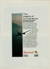 1985 Beechcraft Plane Jet Aircraft Beech Barons King Air Photo Vintage Print Ad picture