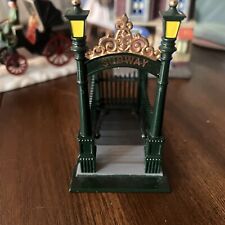 department 56 Christmas In The City Metal Subway Village Accessory picture