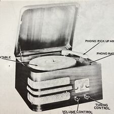Vintage 1946 Meck Phono Radio Model PM-5C5-DW10 Wire Schematic Repair Manual picture