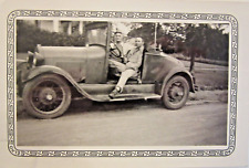 1928 -1929 FORD MODEL A Sport Coupe without door & roof, b&w photo, 5