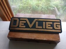 Vintage DEVILEG cast Bronze Building Plaque picture