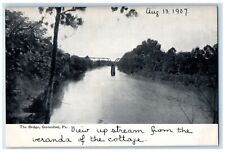 1907 The Bridge And River View Gratersford Pennsylvania PA Antique Postcard picture