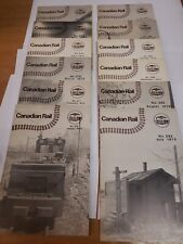 Canadian Rail Magazine  1975  complete year   12 issues   1975 picture