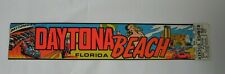NOS Vtg Daytona Beach Florida Souvenir Bumper Sticker 500 Bikinis Motocross USA picture