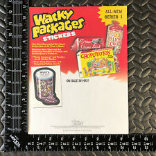 TOPPS 2004 WACKY PACKAGES ANS1 PROMO TAB SELL HALF SHEET FLYER ALL-NEW SERIES 1 picture