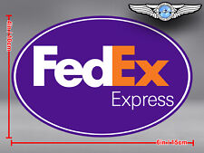 FED EX FEDEX EXPRESS LOGO OVAL DECAL / STICKER picture