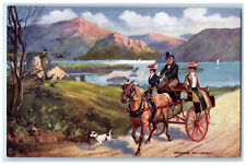 c1910 Aghadoe Horse Carriage Killarney Ireland Oilette Tuck Art Postcard picture