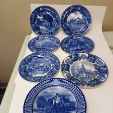 Vintage  Wedgewood,  Blue and White  American Revolution Historical plates picture