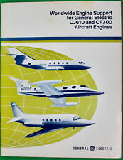 Original 1975 GE CJ610 CF700 Aircraft Engines Advertising Folder picture