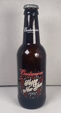 Budweiser King Pitcher - 2002 Happy New Year.  Large (15 inches) glass bottle picture