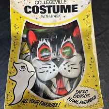 Vintage 1950's Collegeville Halloween Black Cat Costume Size M RARE picture