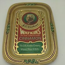 Watkins Pure Ground Cinnamon Heritage Tin Tray 125th Anniversary picture