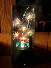 Vintage Vibrant Fiber Optic Color Changing Flowers Light / music box - Fireworks picture