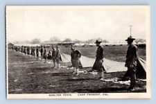 1918. CAMP FREMONT, CAL. SHELTER TENTS. POSTCARD. JB5 picture