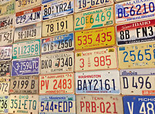 Set of 30 License Plates - All Different Styles. picture