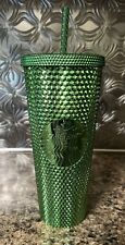 Starbucks Cold Drink Cup Diamond Studded Tumbler 24oz - Green picture