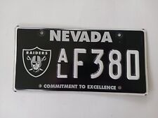 Las Vegas Raiders License Plate Nevada NFL Football AL F380 picture
