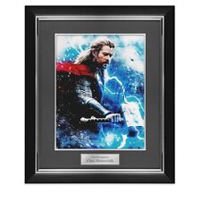 Chris Hemsworth Signed Thor Photo: God Of Thunder. Deluxe Frame picture