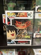 Derick Snow Signed Funko Pop Fire Force Shinra w/Fire #981 RARE Prime Witnessed picture
