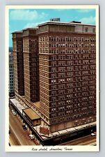 Houston TX-Texas, Rice Hotel, Antique Vintage Souvenir Postcard picture