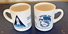 2 Rare 1983 Space Shuttle Mission STS-9 Coffee Cup Mugs Ham Convention Garriott picture