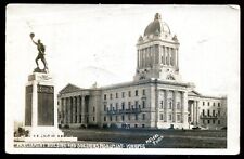 WINNIPEG Man 1927 Parliament Soldiers Monument. Real Photo Postcard by Meyers picture