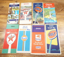 8-VTG 1960'S/70'S OHIO Official HIGHWAY/SERVICE STATION Road Maps picture