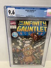 Infinity Gauntlet #1 Thanos CGC VF/NM 9.6 White Pages picture