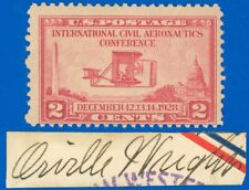 Circa 1928, ORVILLE WRIGHT AUTOGRAPH on AIRMAIL ENVELOPE CUT PIECE (SK) picture