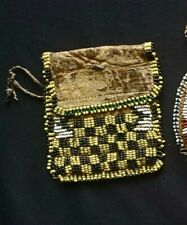 Native American 19th Century Apache, Beaded Pouch, from  Estate picture