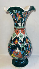 Beautiful Colorful Kutahya Art Turkish Pottery Hand Made Vase 12” Turkey picture